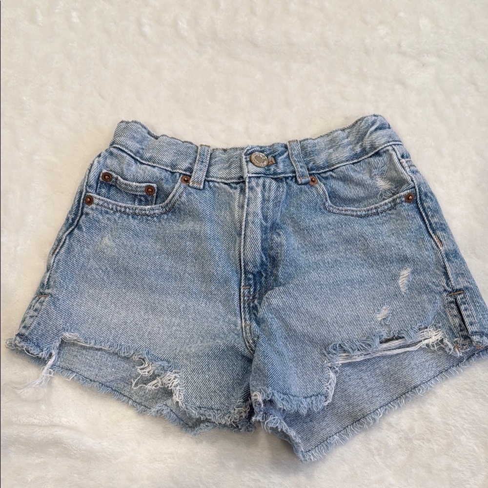 Denim Distressed Shorts